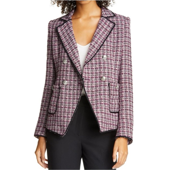 Veronica Beard Theron Tweed Blazer Jacket - Picture 2 of 11